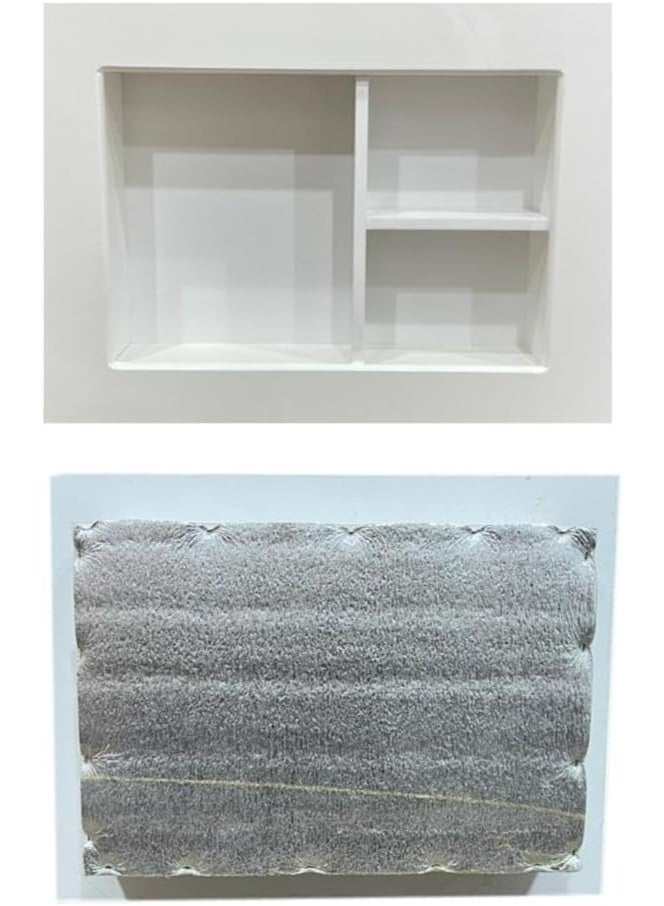 غطاء خشبي للمكيف، غطاء أنيق لمكيف الهواء من نوع النافذة مع عزل حراري، غطاء لمكيف الهواء بهيكل خشبي متين بسمك 18 ملم - Image 3