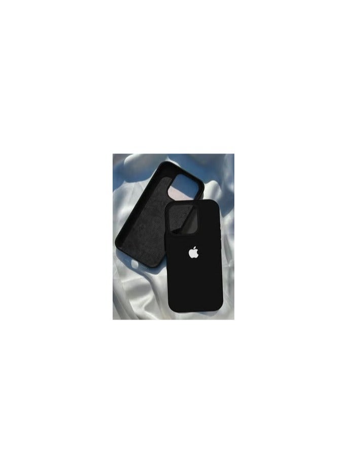 CATANES iPhone 15 Pro Max Case Silicone Case Full Body Protective Cover Shockproof Slim Phone Case Anti-Scratch Soft Microfiber Lining Black - Image 1