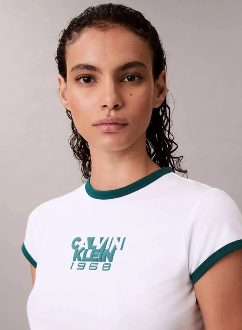Calvin Klein Jeans 1968 Logo Graphic Baby Tee