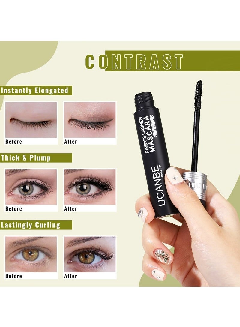 UCANBE 2 Piece Mascara Set Volumizing Curl and Waterproof Lengthening Smudge Proof Formula - Image 4