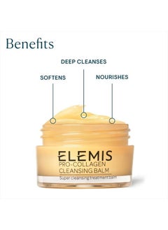 Elemis Pro-Collagen Cleansing Balm | Ultra Nourishing Treatment Balm + Facial Mask Deeply Cleanses, Soothes, 0.7 Fl Oz (Pack of 1)  - Image 3