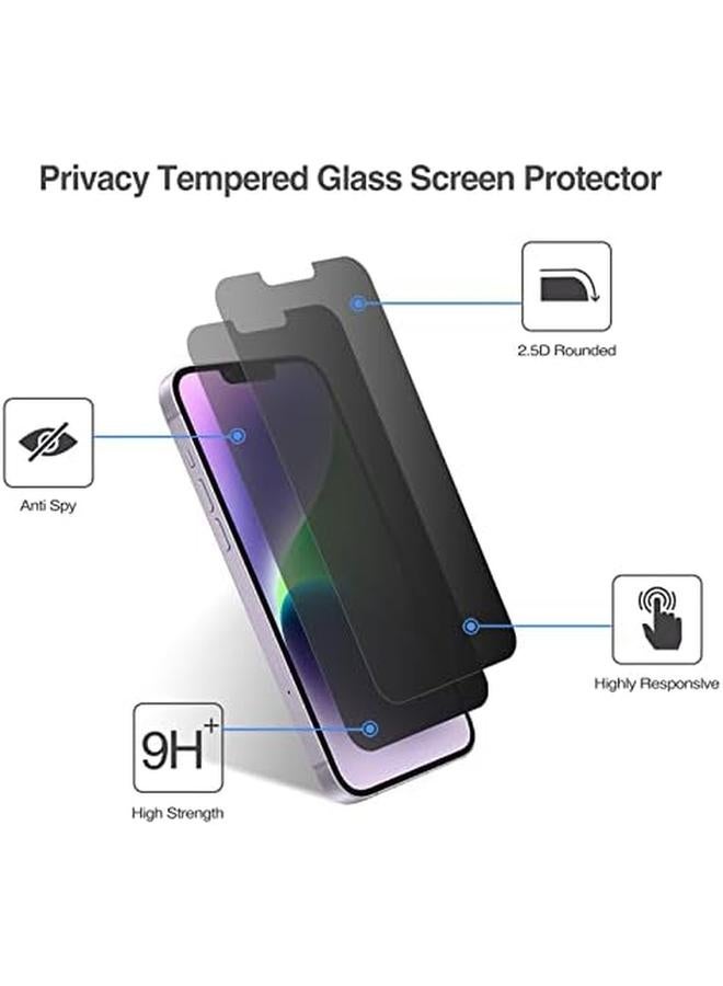 Procases 2 Pack Screen Protector For Iphone 14 Plus Iphone 13 Pro Max 6.7 Inch Tempered Glass Screen Film Guard For Iphone 14 Plus 2022 Iphone 13 Pro Max 2021 Privacy - Image 3