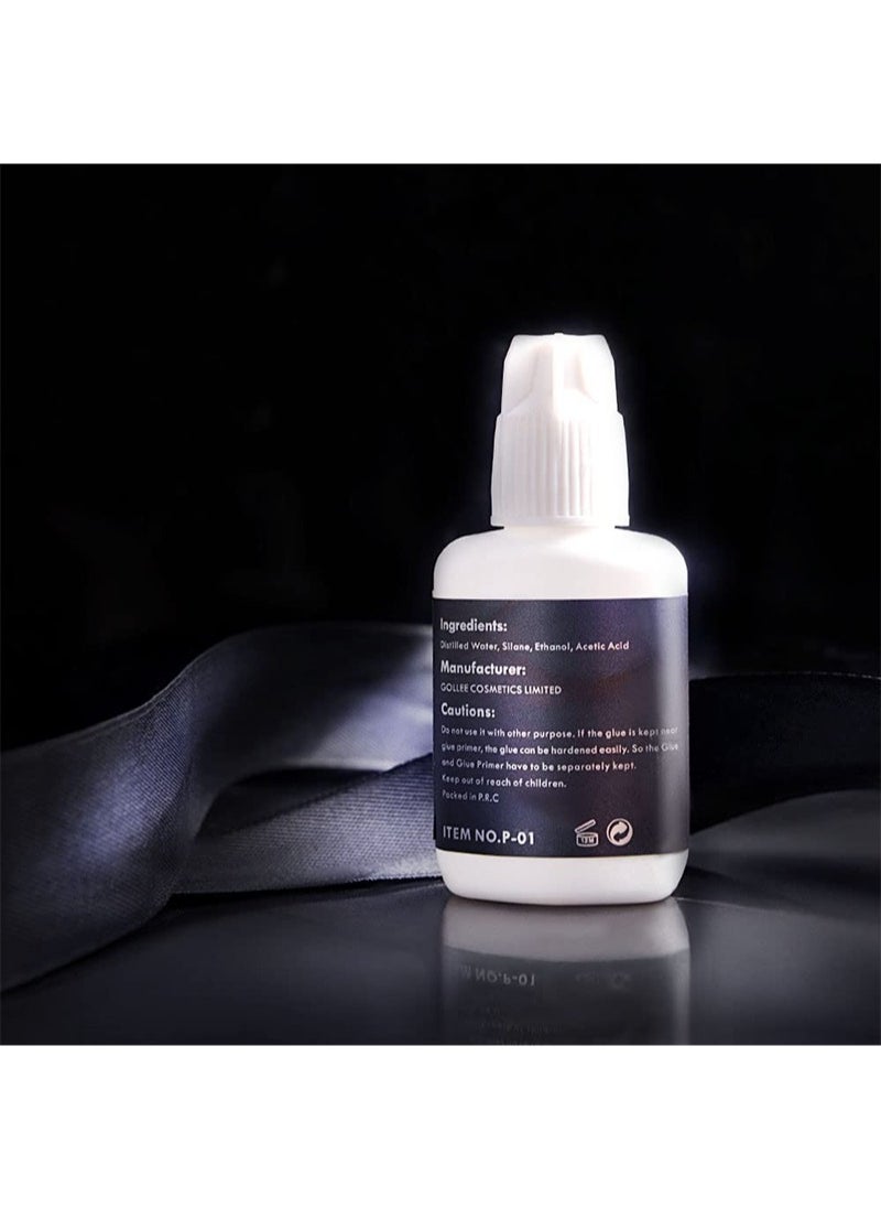 Eyelash Extension Glue Lash Primer 15 ml/Pre-Treatment for Semi Permanent Eyelash/Easily Removes Proteins and Oils/Oil Free/Longer Extension Retention (Transparent)