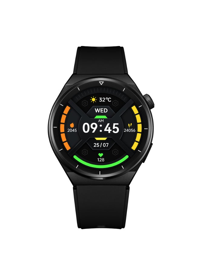 KENNETH SCOTT - Unisex Smart Display Watch With Black & Brown Leather & Silicone Strap - KG10X-XSBBD - Image 1