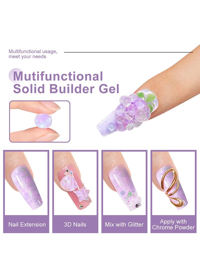 LIMEGIRL Non Stick Hand Carve Patterns Gel, Non-sticky Aurora Extended Glue, Malleable Glue for Shaping, Phototherapy Nail Polish, Acrylic Nail Glue 5g - Image 5