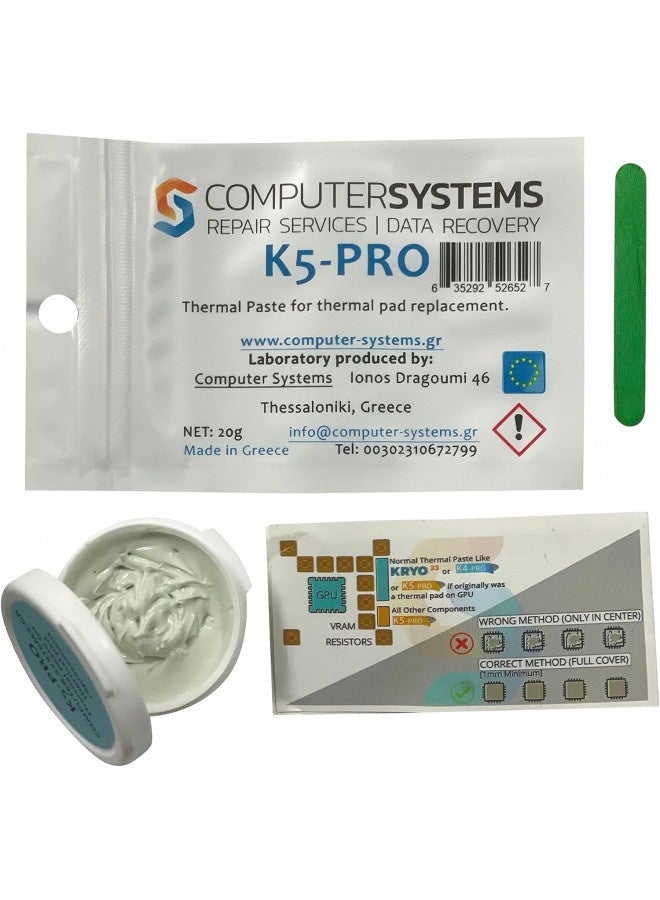 K5 Pro Viscous Thermal Paste For Thermal Pad Replacement 20G (Apple Imac, Sony Ps4 And Ps3, Xbox, Acer Aspire Etc)  - Image 4