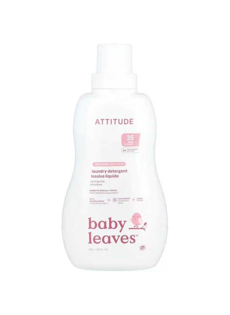 Baby Leaves™، منظف غسيل، لطيف للغاية، بدون رائحة، 35.2 أونصة سائلة (1.04 لتر)