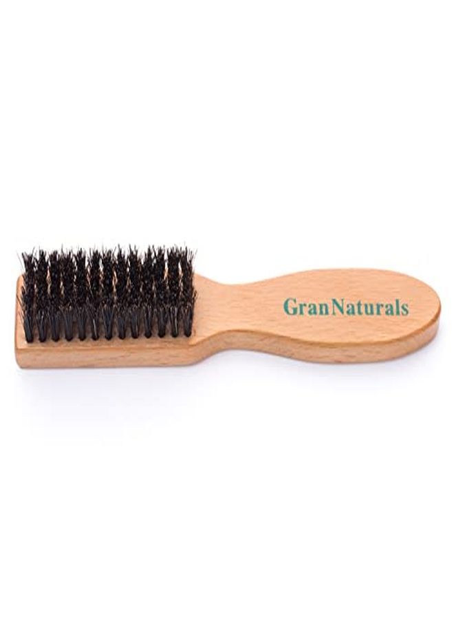 GranNaturals Barber Brush For Fades And Clipper Brush Cleaning Boar Bristle Salon & Barber Accessory For Fades Cut Hair And Blades - Image 2