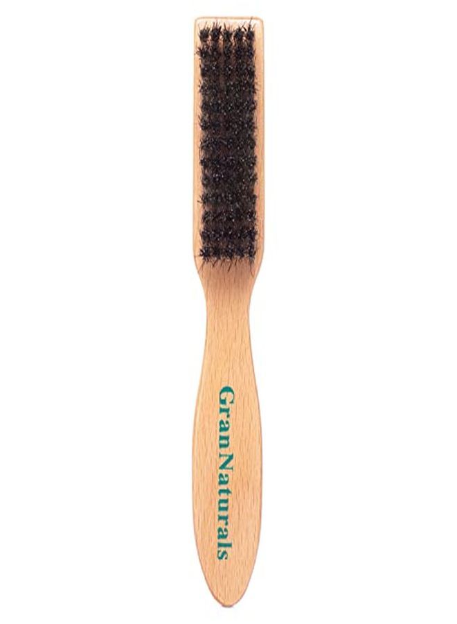 GranNaturals Barber Brush For Fades And Clipper Brush Cleaning Boar Bristle Salon & Barber Accessory For Fades Cut Hair And Blades - Image 1