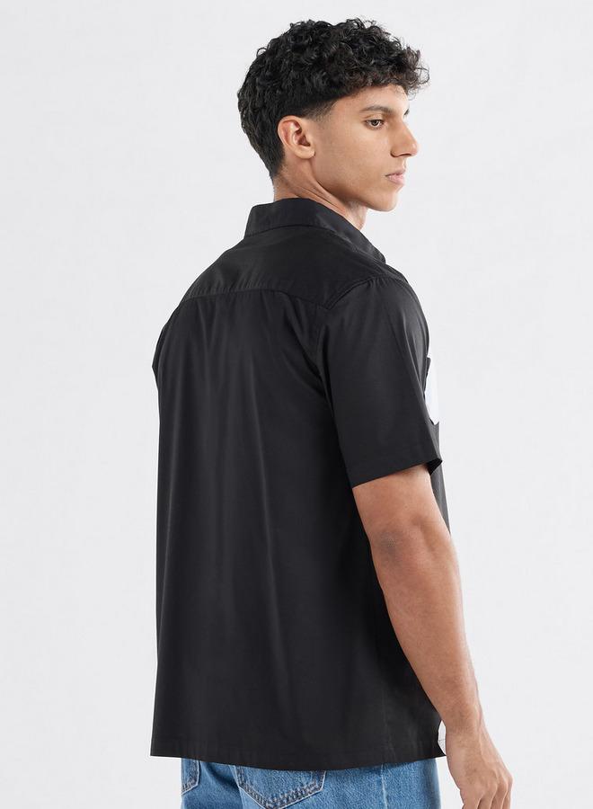 سبلاش فيڤ قميص بأكمام قصيرة وبزخارف زهرية - Image 3