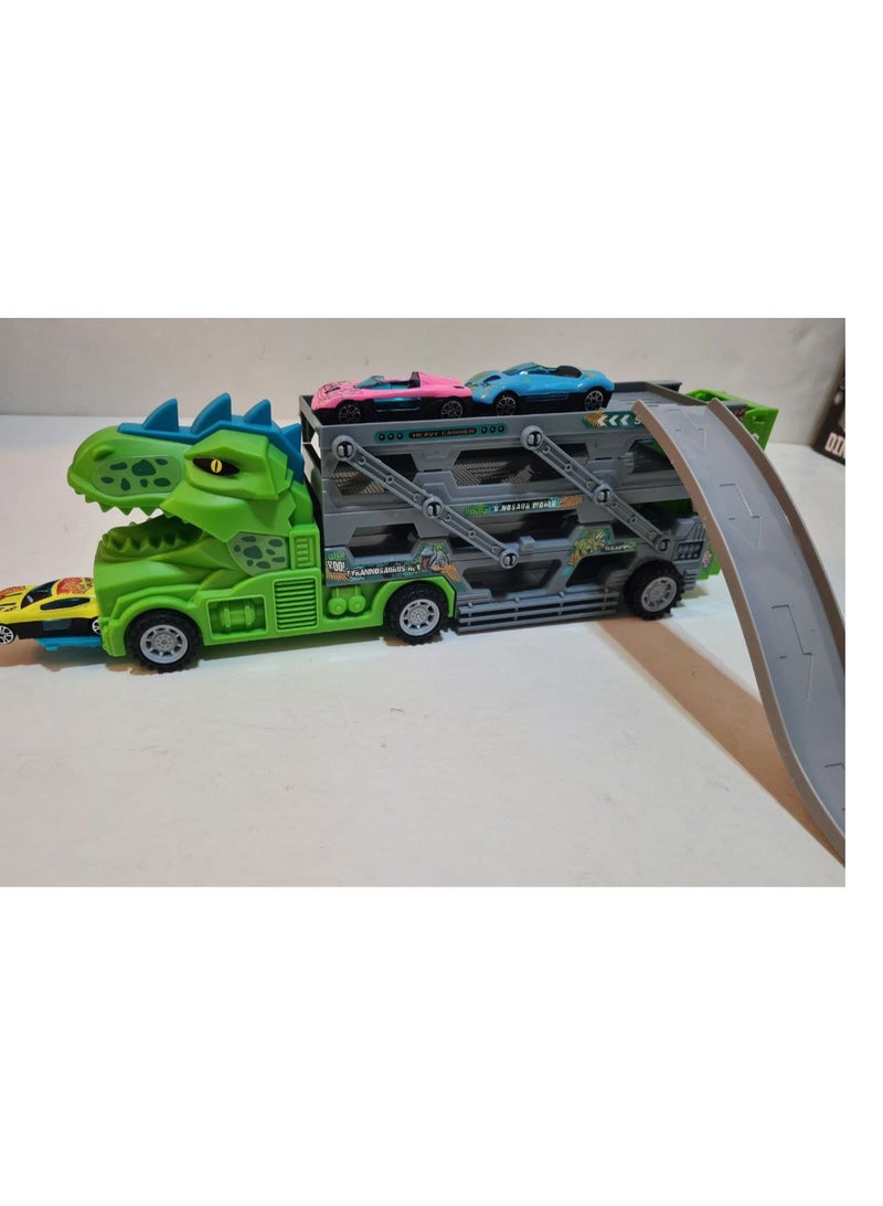BIG DINOSAUR TRUCK/4SMALL CARS - Image 2
