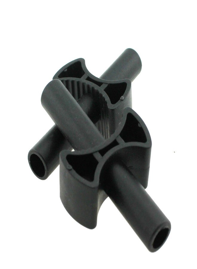 SQXBK 12PCS 66x33x8mm Trampoline Plastic Safety Enclosure Replacement Part Black Cross Trampoline Enclosure Gap Spacer Suitable for Trampoline Enclosure Post Connection - Image 4