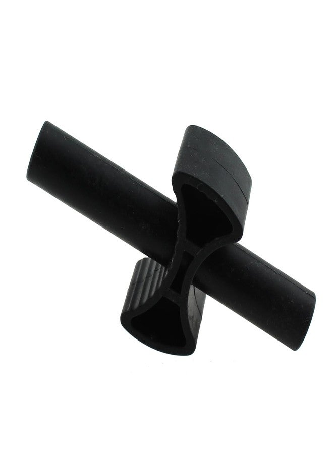 SQXBK 12PCS 66x33x8mm Trampoline Plastic Safety Enclosure Replacement Part Black Cross Trampoline Enclosure Gap Spacer Suitable for Trampoline Enclosure Post Connection - Image 2
