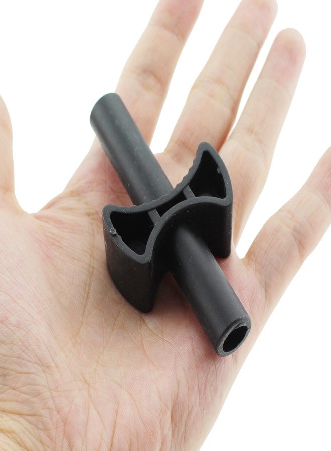 SQXBK 12PCS 66x33x8mm Trampoline Plastic Safety Enclosure Replacement Part Black Cross Trampoline Enclosure Gap Spacer Suitable for Trampoline Enclosure Post Connection - Image 5