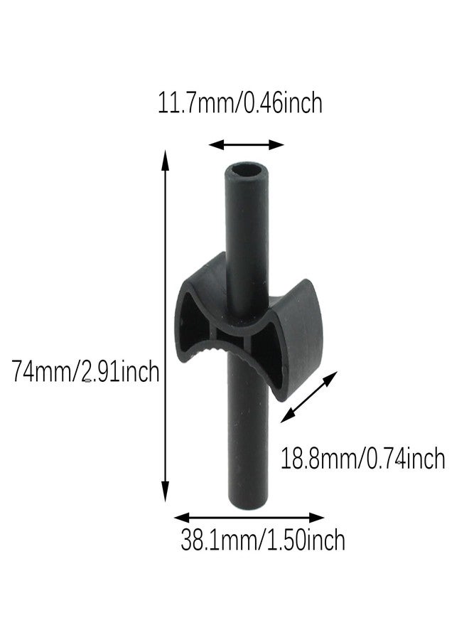 SQXBK 12PCS 66x33x8mm Trampoline Plastic Safety Enclosure Replacement Part Black Cross Trampoline Enclosure Gap Spacer Suitable for Trampoline Enclosure Post Connection - Image 3