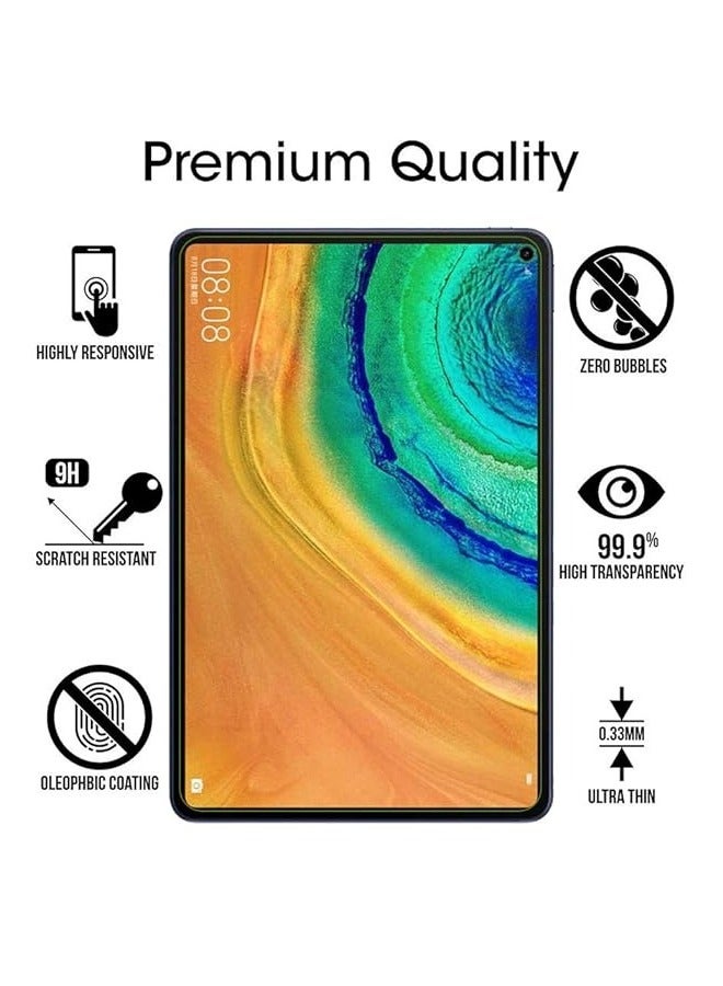HUAWEI MatePad Pro 10.8 Screen Protector, Hardness Premium Tempered Glass Screen Protector with Scratch Resist Anti Fingerprint HD Film 2.5D Round Edge for HUAWEI MatePad Pro 10.8 - Image 2
