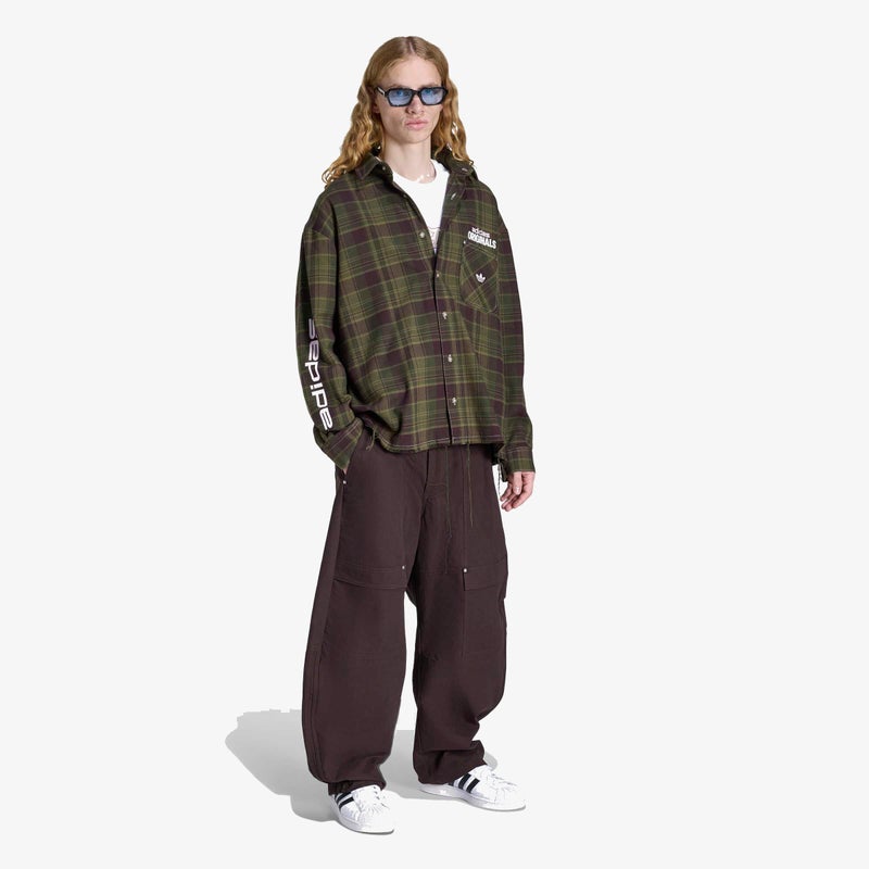 adidas Originals ORIGINALS FLANNEL LONG SLEEVE WORK SHIRT - Image 3