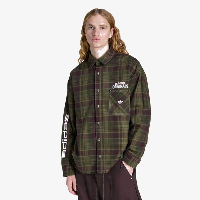 adidas Originals ORIGINALS FLANNEL LONG SLEEVE WORK SHIRT - Image 1