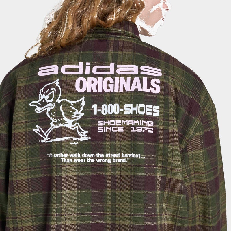 adidas Originals ORIGINALS FLANNEL LONG SLEEVE WORK SHIRT - Image 4
