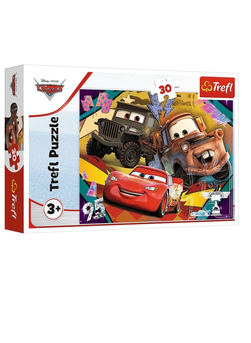 Trefl - Speeding Cars 30 Pieces - 18293 - Image 1