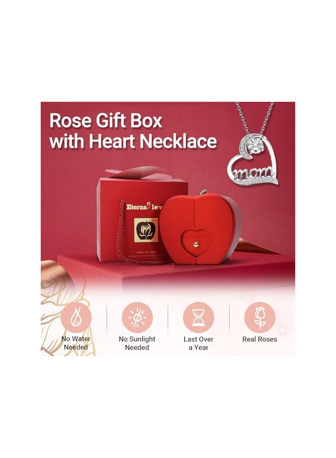 The Bros Preserved Rose with Love You Mom and Greeting Card, Forever Rose Gifts for Mother's Day, Mom's Birthday, Anniversary, Thanksgiving for Her, Mom, Wife, Grandma - Image 4