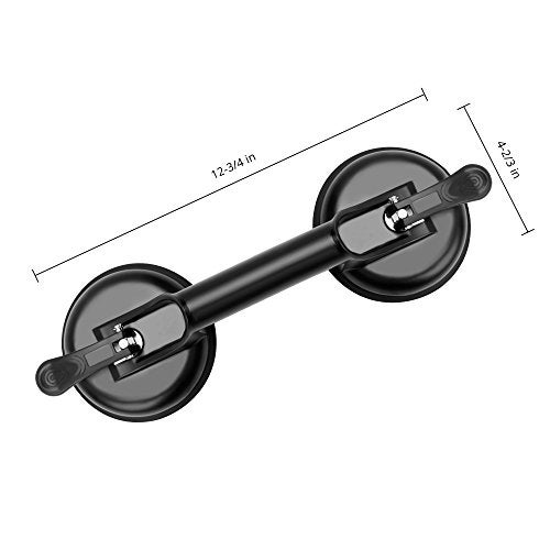 FCHO Glass Suction Cups Heavy Duty Aluminum Handle Glass Holder Hooks to Lift Large Glass/Moving Glass/Pad for Lifting/Dent Fixer - Image 4