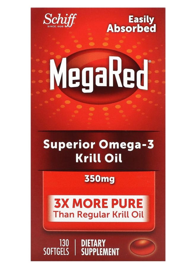 Schiff MegaRed Superior Omega3 Krill Oil 350 mg 130 Softgels 