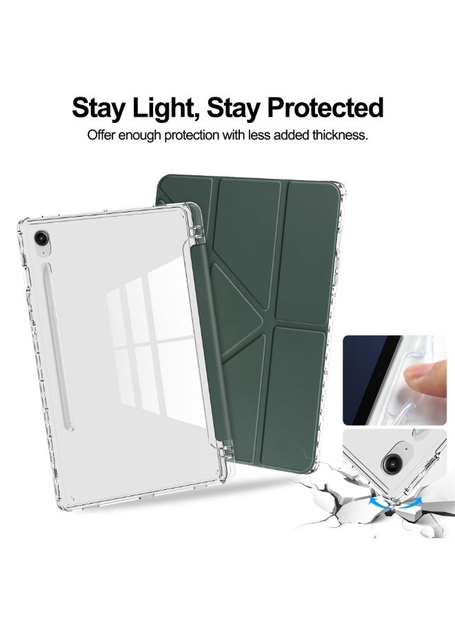 عام غطاء شفاف متوافق مع سامسونج جالاكسي تاب S10 لايت (2025)، مزود بوظيفة النوم/الاستيقاظ التلقائي المدمجة وفتحة القلم والوقاية، غلاف لوحي واقي شفاف مضاد للخدوش. - Image 4