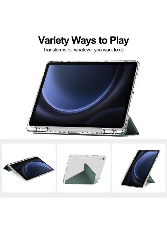 عام غطاء شفاف متوافق مع سامسونج جالاكسي تاب S10 لايت (2025)، مزود بوظيفة النوم/الاستيقاظ التلقائي المدمجة وفتحة القلم والوقاية، غلاف لوحي واقي شفاف مضاد للخدوش. - Image 5