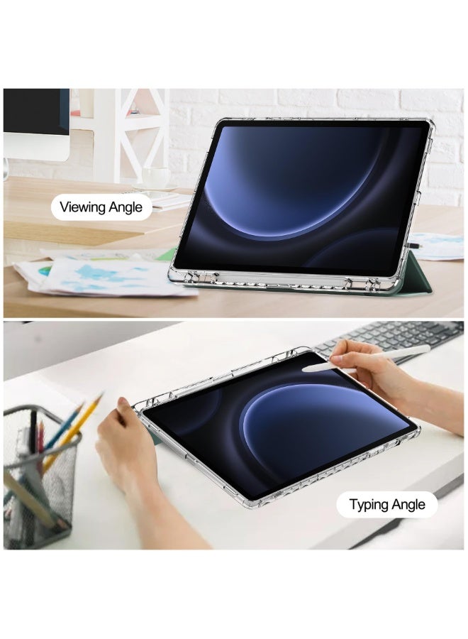 عام غطاء شفاف متوافق مع سامسونج جالاكسي تاب S10 لايت (2025)، مزود بوظيفة النوم/الاستيقاظ التلقائي المدمجة وفتحة القلم والوقاية، غلاف لوحي واقي شفاف مضاد للخدوش. - Image 3