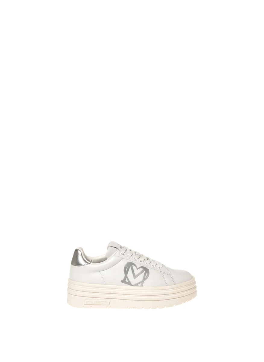 Love Moschino Lace Up Low Top Sneakers