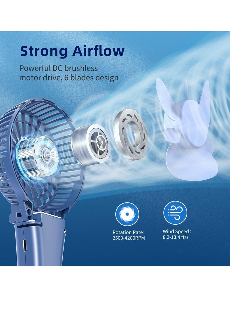 HandFan HandFan Portable Handheld Misting Fan, Rechargeable Personal Mister Fan, Battery Operated Spray Water Mist Fan  - Image 2