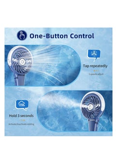 HandFan HandFan Portable Handheld Misting Fan, Rechargeable Personal Mister Fan, Battery Operated Spray Water Mist Fan  - Image 4
