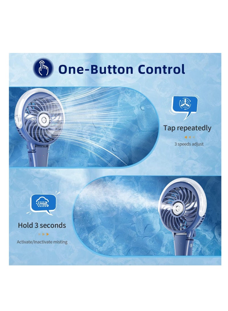 HandFan HandFan Portable Handheld Misting Fan, Rechargeable Personal Mister Fan, Battery Operated Spray Water Mist Fan  - Image 4
