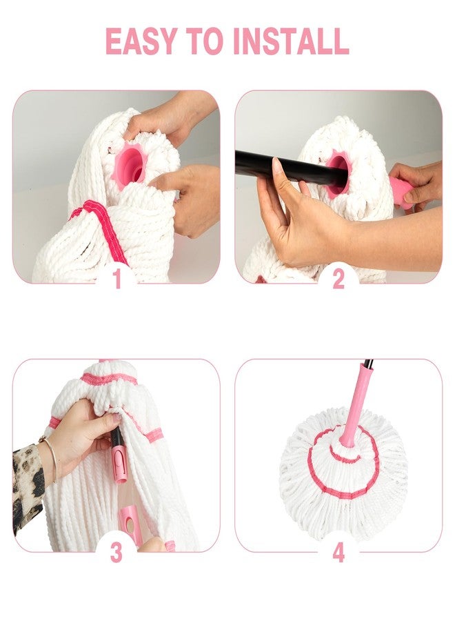XXFLOWER رأس ممسحة بديل من XXFLOWER، مناسب لممسحة XXFLOWER ذاتية العصر، قابل للغسل اليدوي، مناسب للأرضيات والمطابخ وغرف النوم والتنظيف الداخلي والخارجي (لا يشمل المقبض). - Image 4