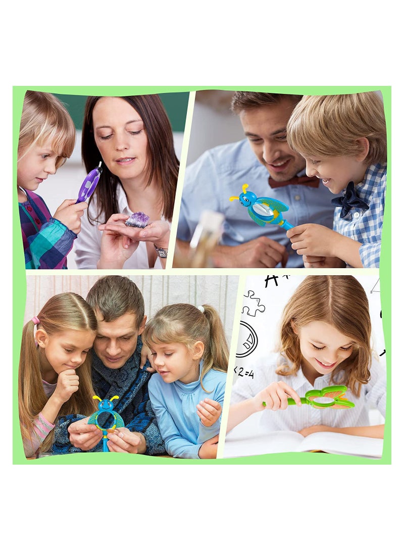 Generic Kids Magnifying Glass Set, Insect Exploration Magnifier, Handheld Shatterproof Lens for Butterfly and Ladybug Observation, Perfect Gift for Children, 3 Pieces - Image 5
