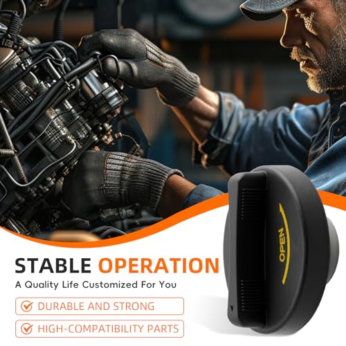 GoaMotors غطاء تعبئة زيت المحرك من GoaMotors لهيونداي 26510-26611 متوافق مع كيا فورت وسول وسپورتيج وريو وأكسنت وجينيسيس وسوناتا وأزيرا وإلنترا #26510-26610 - Image 2