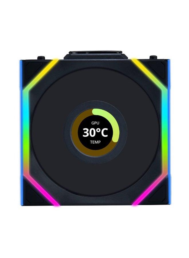 LIAN LI - UNI FAN SL Wireless (Black) – L-Wireless Sync, UNIFAN Interlocking System, LED & LCD Versions (Mixable), Two Light Zones, Full Software Control via L-Connect 3, Optimized for Airflow & Noise, Easy Cable Management, RGB Lighting, High Static Pressure, PWM Fan Speed Control, High Durability, Ideal for PC Case Cooling – 3-Pack | G99.12SL1W3B.00 - Image 1