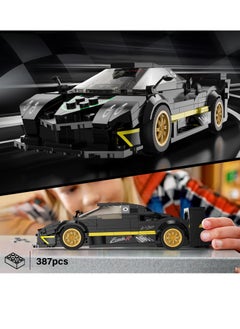 RASTAR Officially Licensed 1:28 Scale Pagani Zonda R Model Building Kit – 387 Piece Pagani Zonda R Vehicle Collectible Construction Bricks Diy Stem Gift Set for Kids and Adults - Black  - Image 2