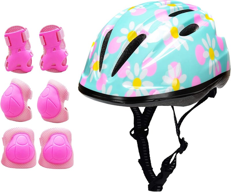 BeBeFun Girl Helmet for Bike,Kids Bike Pink Helmet for Girls Approximately Ages 3-10 Years Adjuastable and Multi-Sport, from Toddler to Kids CPSC Certicated - Image 1
