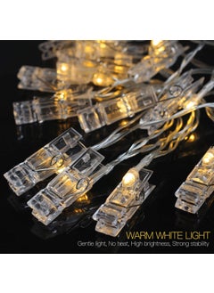 Coolkart Coolkart 1 Pcs Yellow Color 10 Photo Clip String Lights for Indoor Outdoor Decoration for Party Birthday Christmas Valentine Gift Home Decoration Light Made in India  - Image 5