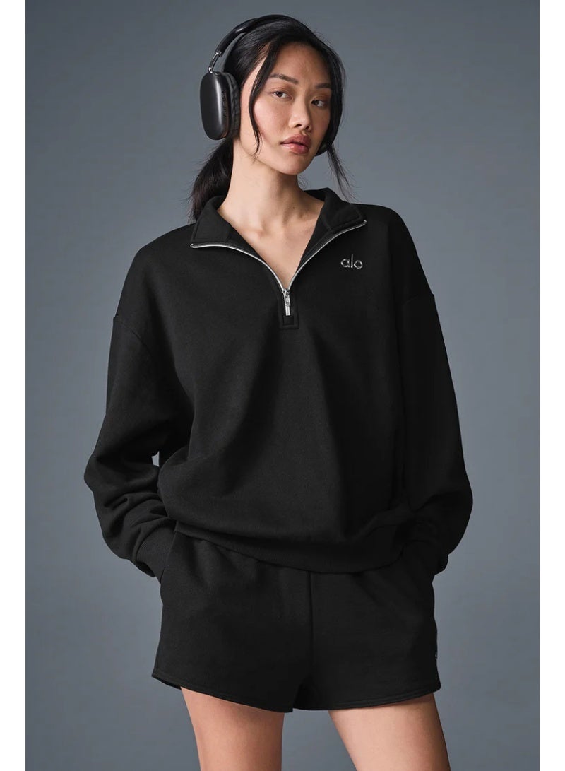 Alo Yoga Accolade 1/4 Zip-up Sweatshirt - Image 1