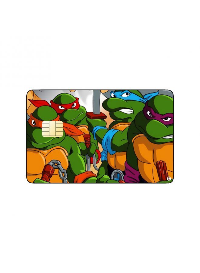 RKN PRINTED BANK CARD STICKER Animation Teenage Mutant Turtles - Image 1