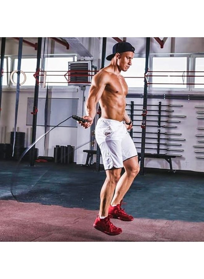 Jump rope - Adjustable jump rope for men, women and children - Jump rope for exercise and fat burning at home or gym - Black personal training rope (multi-color) - Image 3