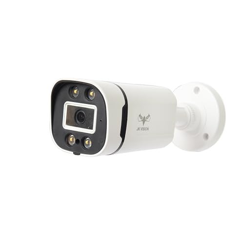 JK Vision 2MP Bullet Color Night Vision Day/Night 24 Hour Full Color Vision 1080P Full HD AHD Bullet CCTV Surveillance Camera Compatible with All 2MP and Above AHD Supporting DVRs, 1 Piece - Image 1