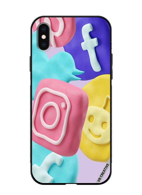 Protective Case Cover For Apple iPhone XS Max Icon Design Multicolour