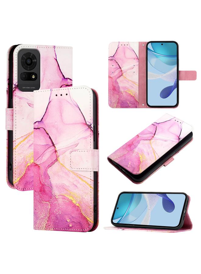 erorex Case For TCL 50 LE PT003 Marble Pattern Flip Leather Phone Case  - Image 1
