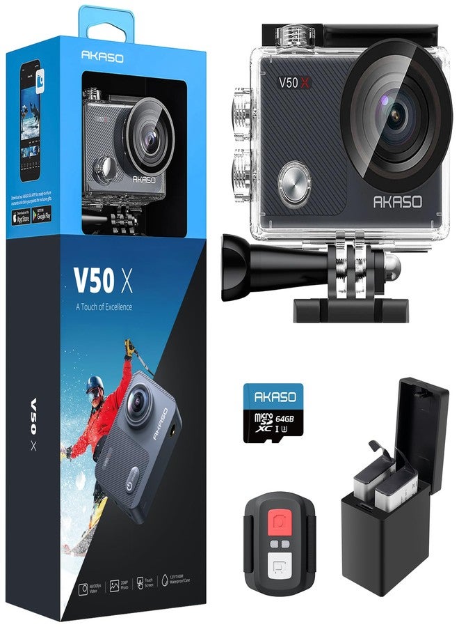 أكاسو كاميرا رياضية AKASO v50x+64gb - Image 1