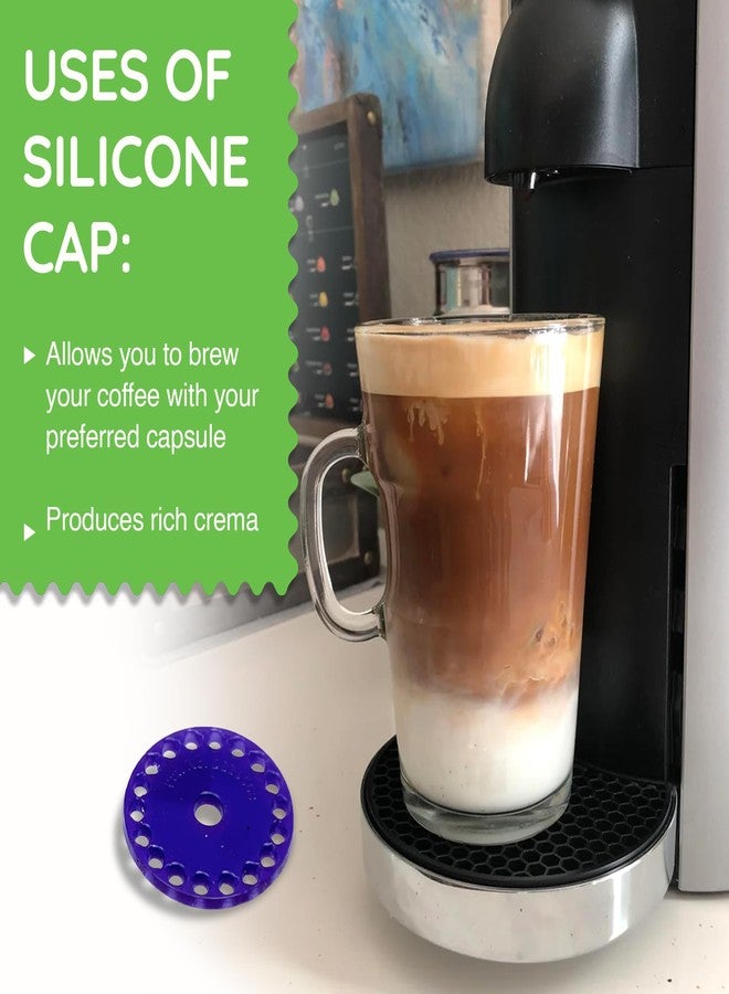 My-Cap Reusable Coffee Capsule Caps & Lid Set - Compatible with Nespresso Vertuo Pods - Reusable, Food Grade & BPA Free Coffee Pod Cap & Lid - Reuse & Reseal your Nespresso Vertuo Capsules - Image 3