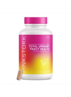 Total Urinary Tract Health: Cranberry Pills for Urinary Tract, D-Mannose, & UTI Health, Support Urinary Tract Health, Fast-Acting UTI Symptom Relief, Women-Owned, 60 Capsules